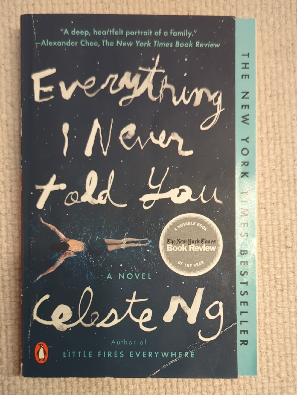 3/$15 Celeste Ng Everything I Never Told You Book